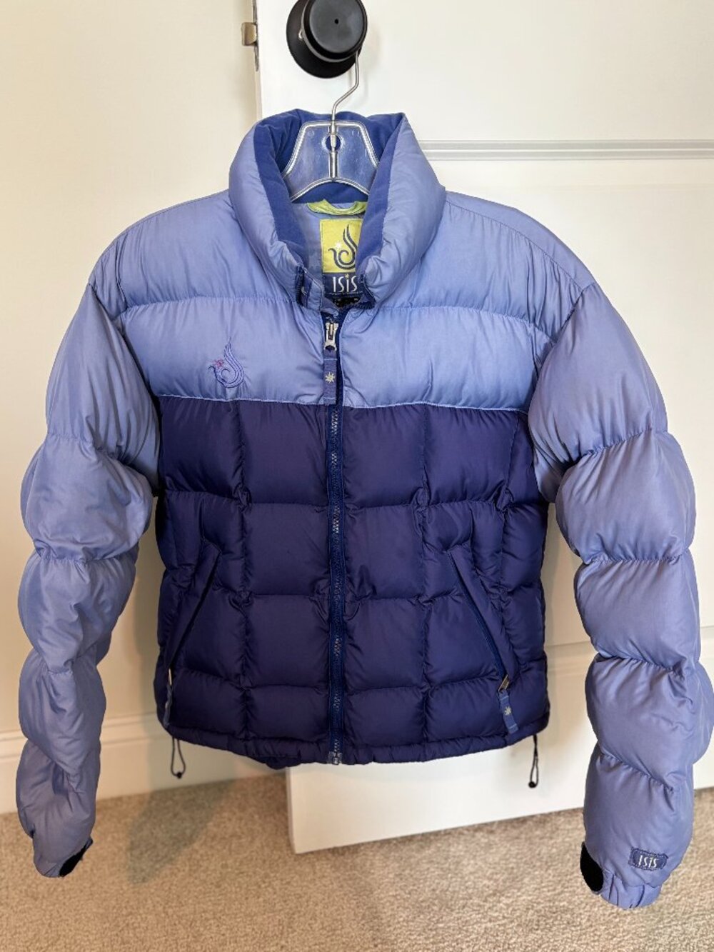 Isis Two-Tone Goose Down Puffer Jacket, W 8–10